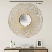 Eclectic Mixed Media Wall Mirror